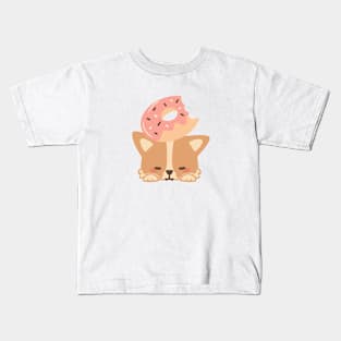 Corgi Donut Kids T-Shirt